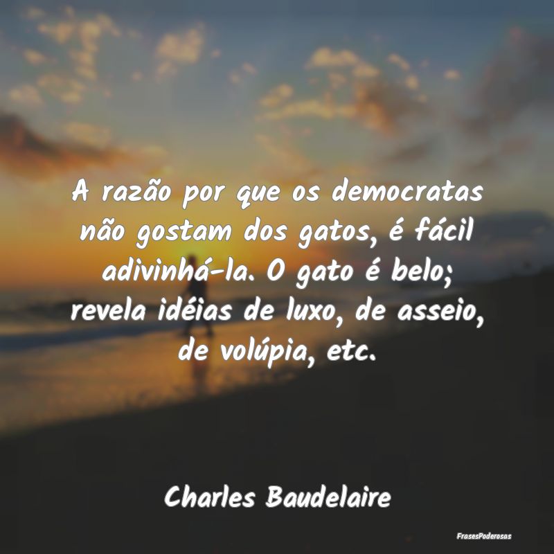 A razão por que os democratas não gostam dos gat...