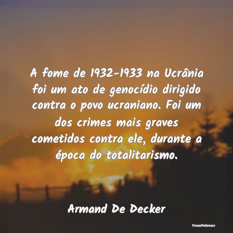 A fome de 1932-1933 na Ucrânia foi um ato de geno...